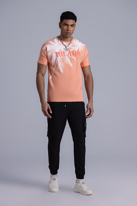 ROBERTO VINO MILANO Apricot T-Shirt Front View