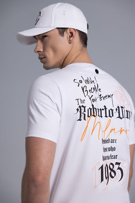Men's Fashion White T-Shirt - Lifestyle Shot