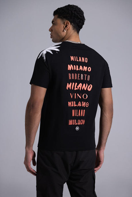 Roberto Vino Milano Black T-Shirt - Back View