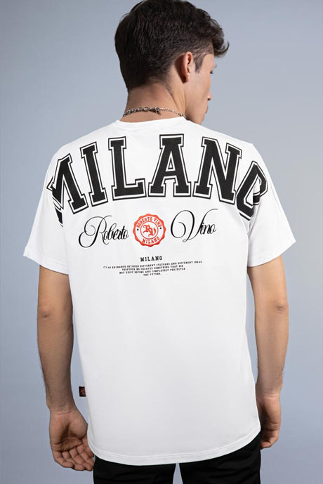 Roberto Vino Milano RV-US-10 White T-Shirt Front View