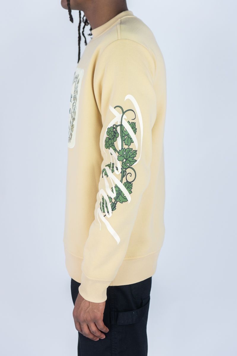 REBEL MINDS FLEECE CREW NECK SWEATER HENNY TIME KHAKI
