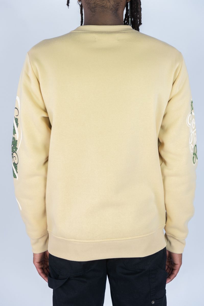 REBEL MINDS FLEECE CREW NECK SWEATER HENNY TIME KHAKI
