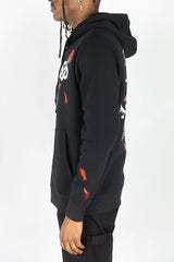 REBEL MINDS FLEECE ZIP UP HOODIE INFINITE AMOUR MULTI COLORS