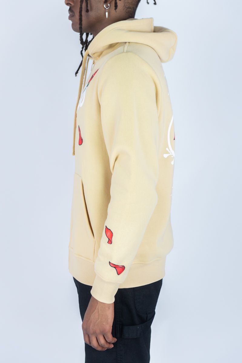REBEL MINDS FLEECE ZIP UP HOODIE INFINITE AMOUR MULTI COLORS