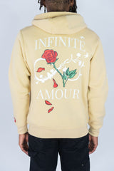 REBEL MINDS FLEECE ZIP UP HOODIE INFINITE AMOUR MULTI COLORS