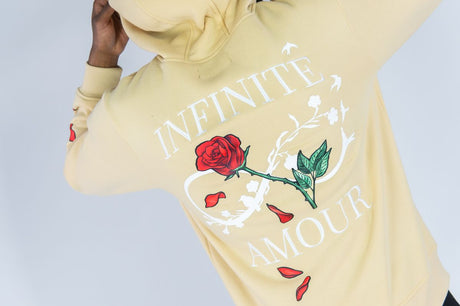 REBEL MINDS FLEECE ZIP UP HOODIE INFINITE AMOUR MULTI COLORS