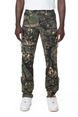 SMOKE RISE SLIM FIT MULTI CARGO POCKET PANT TREE CAMO