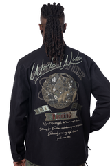 SMOKE RISE TREE CAMO PATCH OVERSHIRT BLACK CAMO