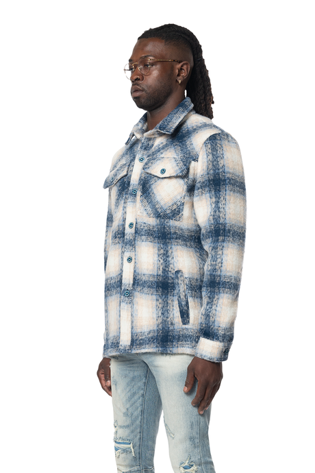 SMOKE RISE LINED FLANNEL OVERSHIRT