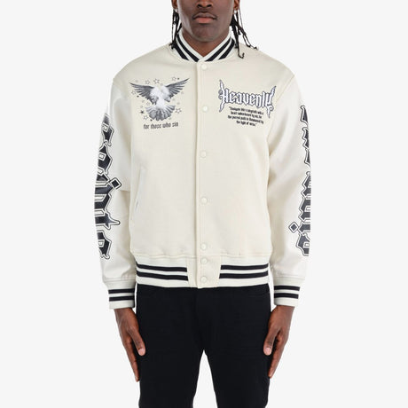 COPPER RIVET HEAVENLY VARSITY JACKET MULTI COLORS