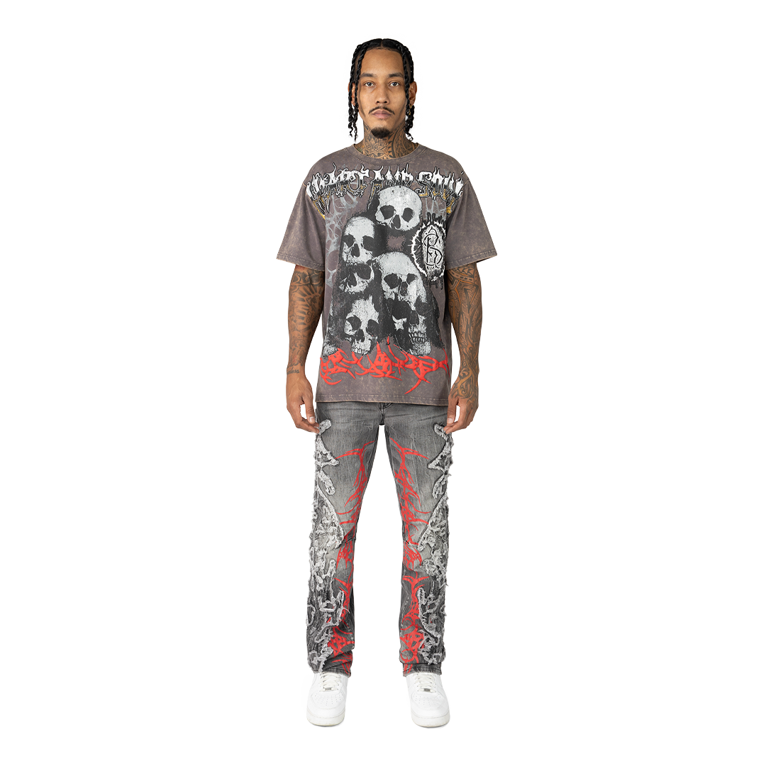 SMOKE RISE HEART AND SOUL T-SHIRT MULTI COLORS