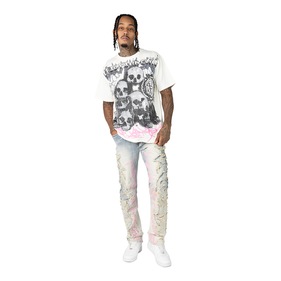 SMOKE RISE HEART AND SOUL T-SHIRT MULTI COLORS