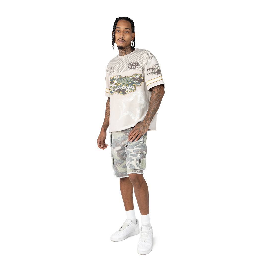 SMOKE RISE HEAVENLY DIVISION MESH T-SHIRT MULTI COLORS