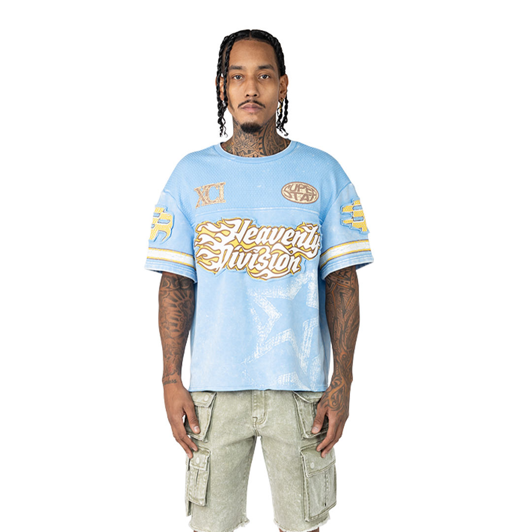 SMOKE RISE HEAVENLY DIVISION MESH T-SHIRT MULTI COLORS