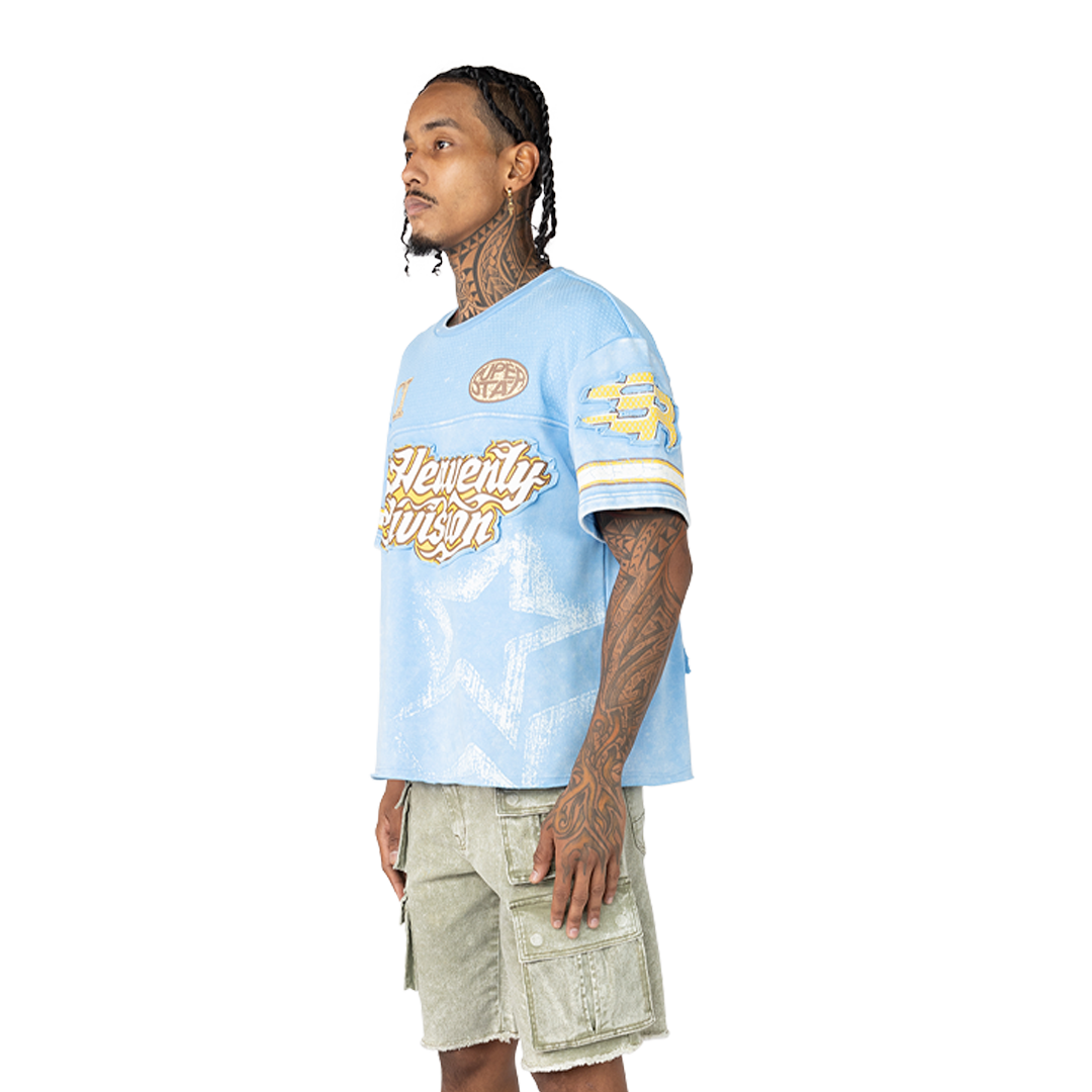 SMOKE RISE HEAVENLY DIVISION MESH T-SHIRT MULTI COLORS