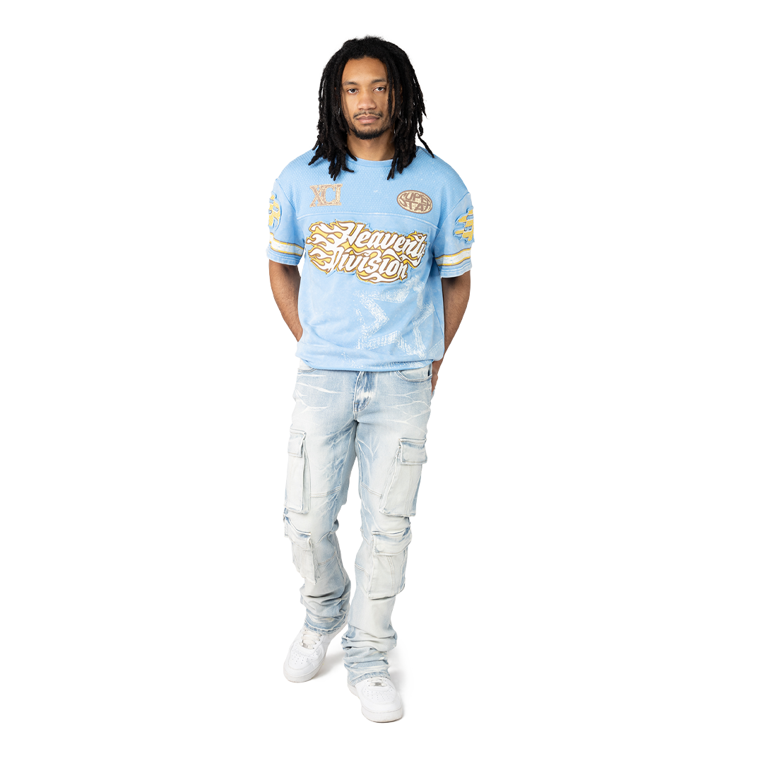 SMOKE RISE HEAVENLY DIVISION MESH T-SHIRT MULTI COLORS
