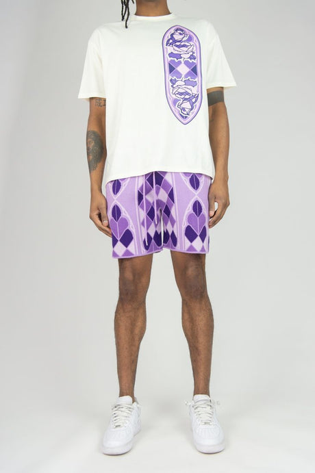 REBEL MINDS PEACE OF MIND SWEATER SHORT SET MULTI COLORS