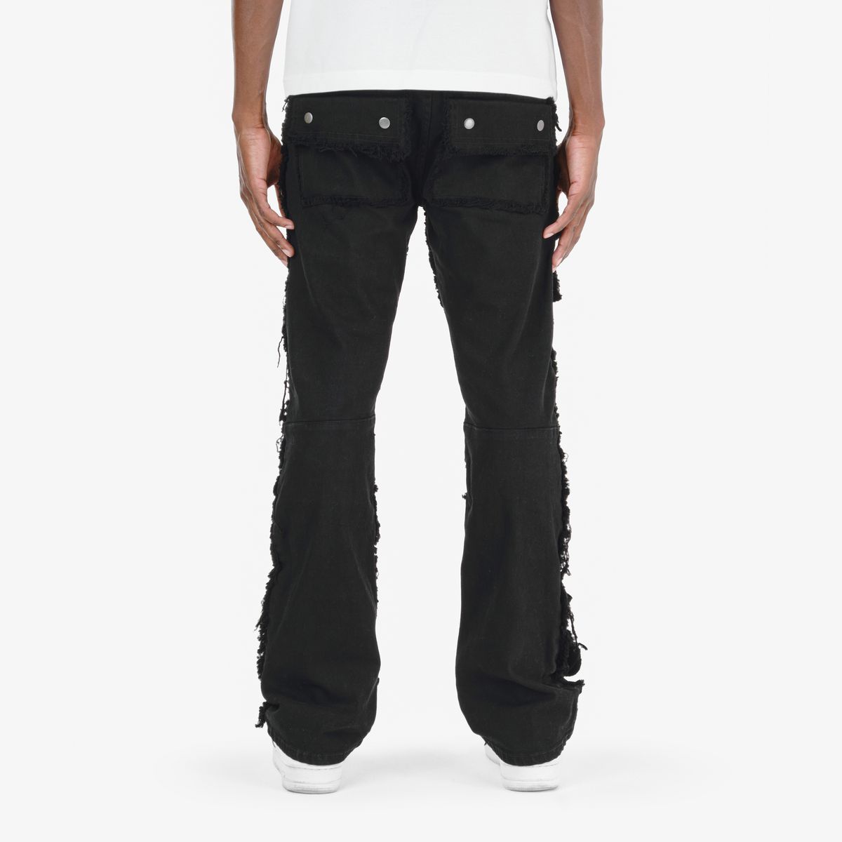 COPPER RIVET CARGO STACKED JEANS MULTI COLORS