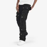 COPPER RIVET CARGO STACKED JEANS MULTI COLORS