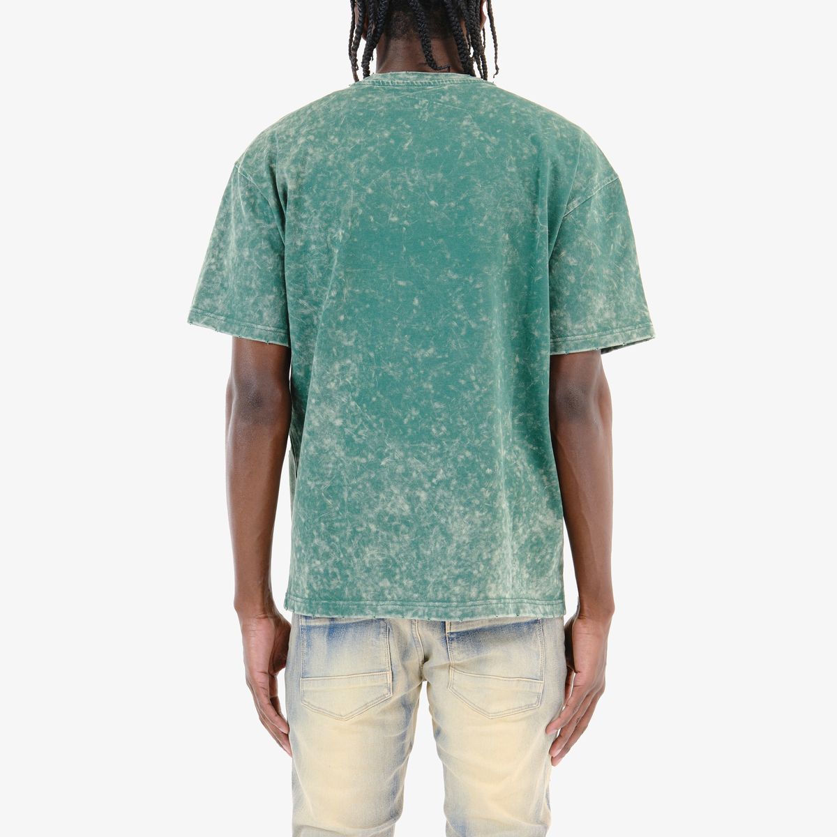 COPPER RIVET ACID WASH CUPID T-SHIRT MULTI COLORS