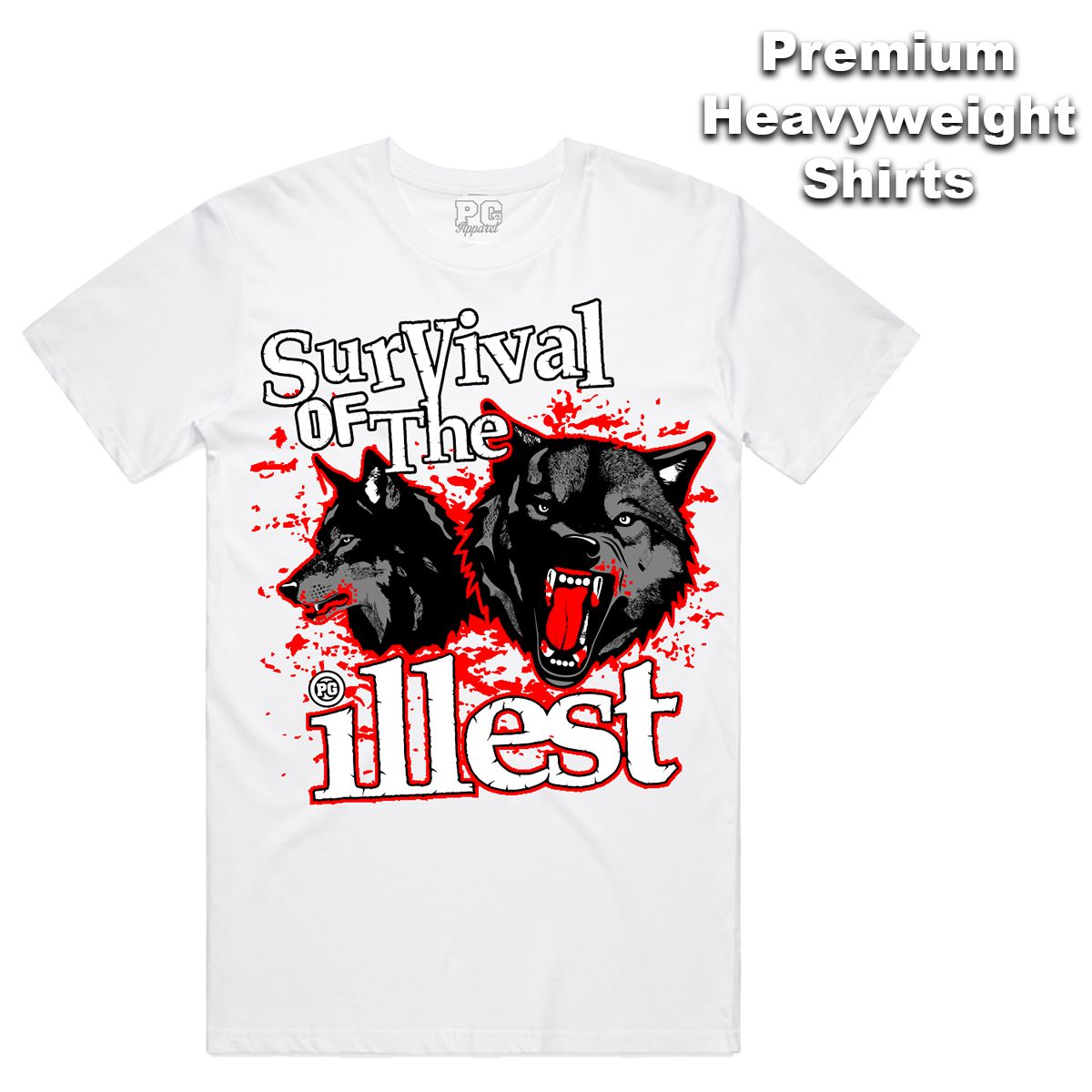 PG SURVIAL OF THE ILLESE T- SHIRT MULTI COLORS