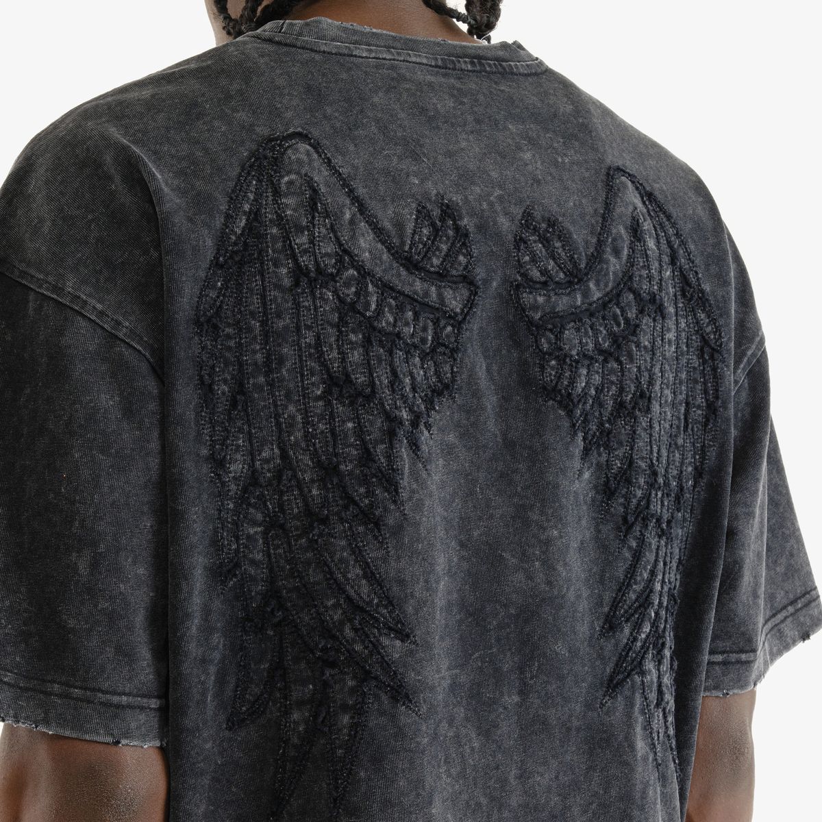 COPPER RIVET ACID WASH FEARLESS T-SHIRT MULTI COLORS