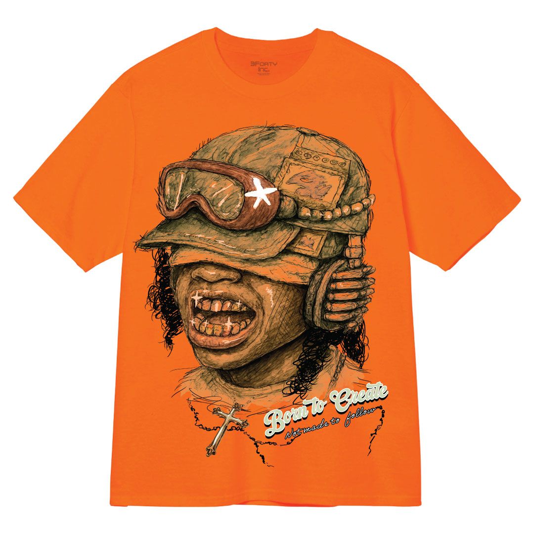 FORTY BORN TO CREATE T-SHIRT MULTI COLORS