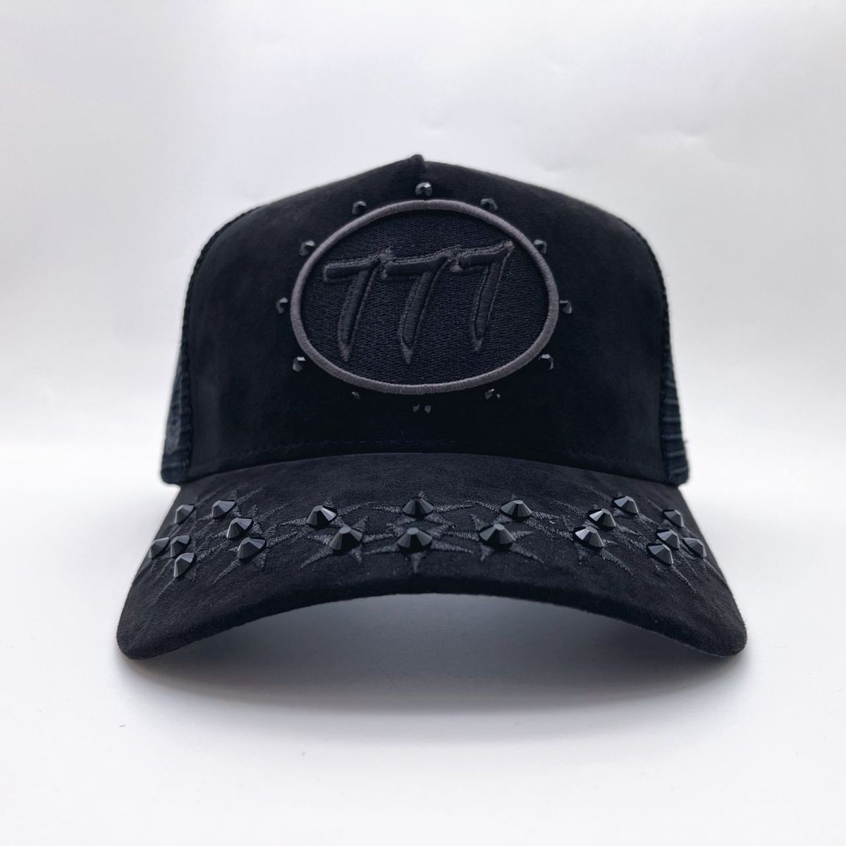 Hudson Diamond 777 Suede Trucker Hat Multi Colors