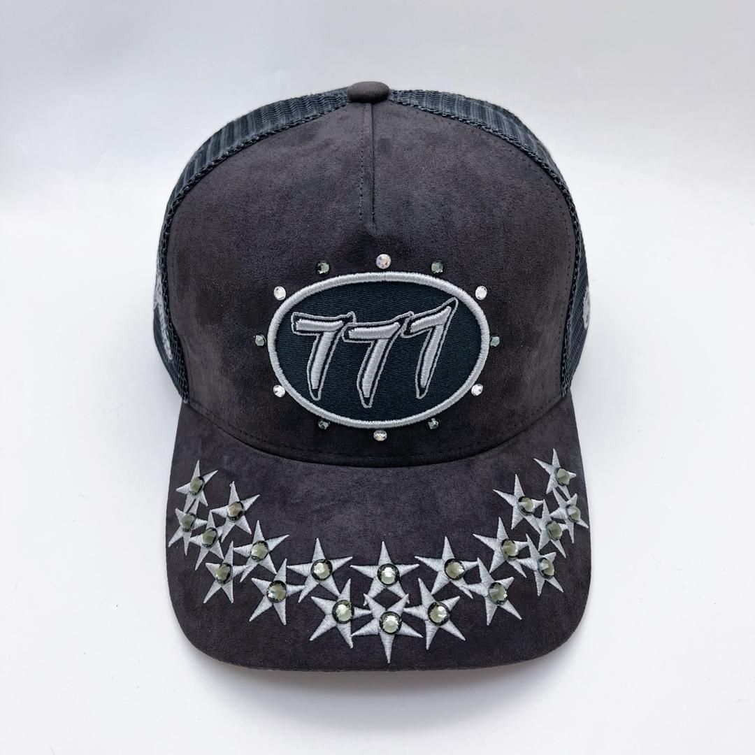 Hudson Diamond 777 Suede Trucker Hat Multi Colors