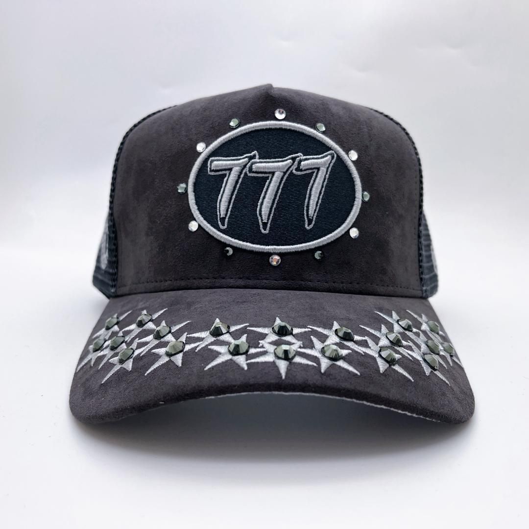 Hudson Diamond 777 Suede Trucker Hat Multi Colors | Drip Nation IL
