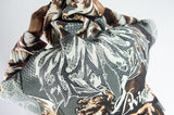 REBEL MINDS RHINESTONE HEAVEN TAPESTRY CHARCOAL HOODIE
