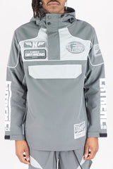 REBEL MINDS RACING ANORAK NYLON HOODIE MULTI COLORS