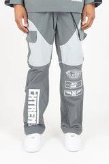 REBEL MINDS RACING ANORAK NYLON STACKED JOGGER MULTI COLORS