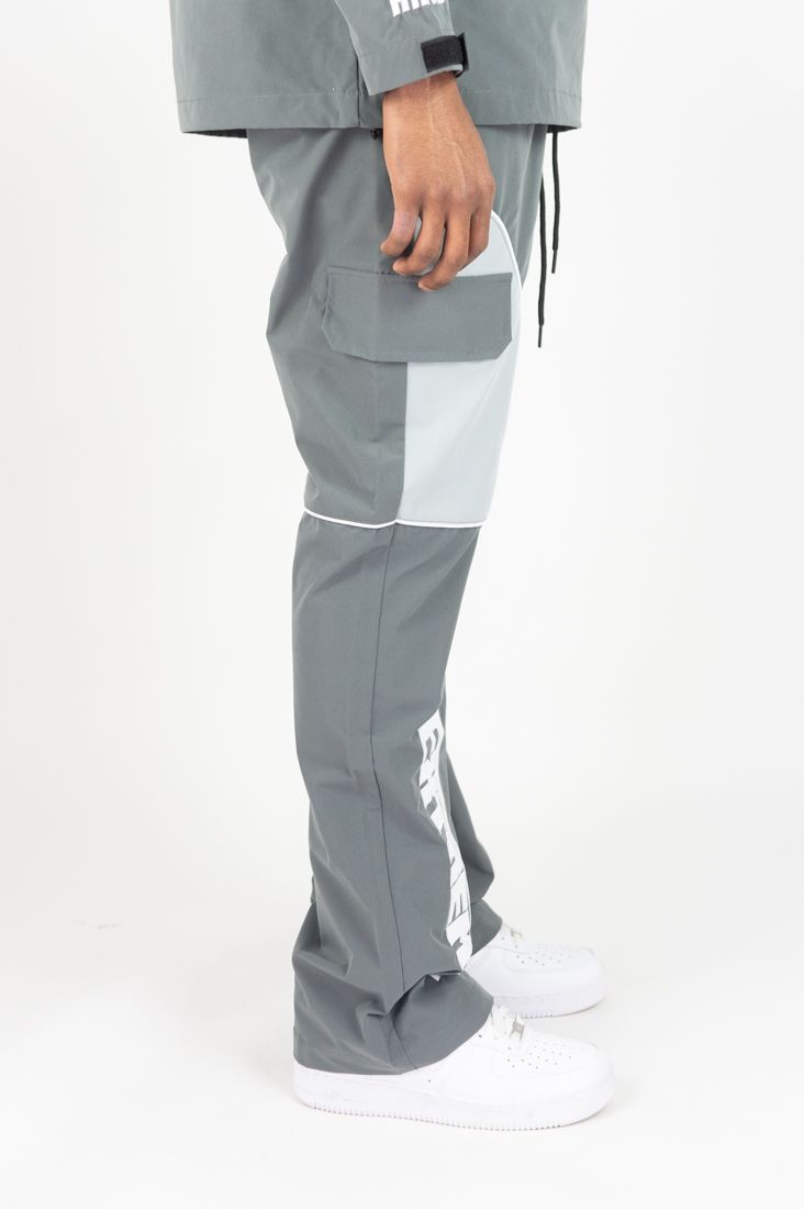 REBEL MINDS RACING ANORAK NYLON STACKED JOGGER MULTI COLORS