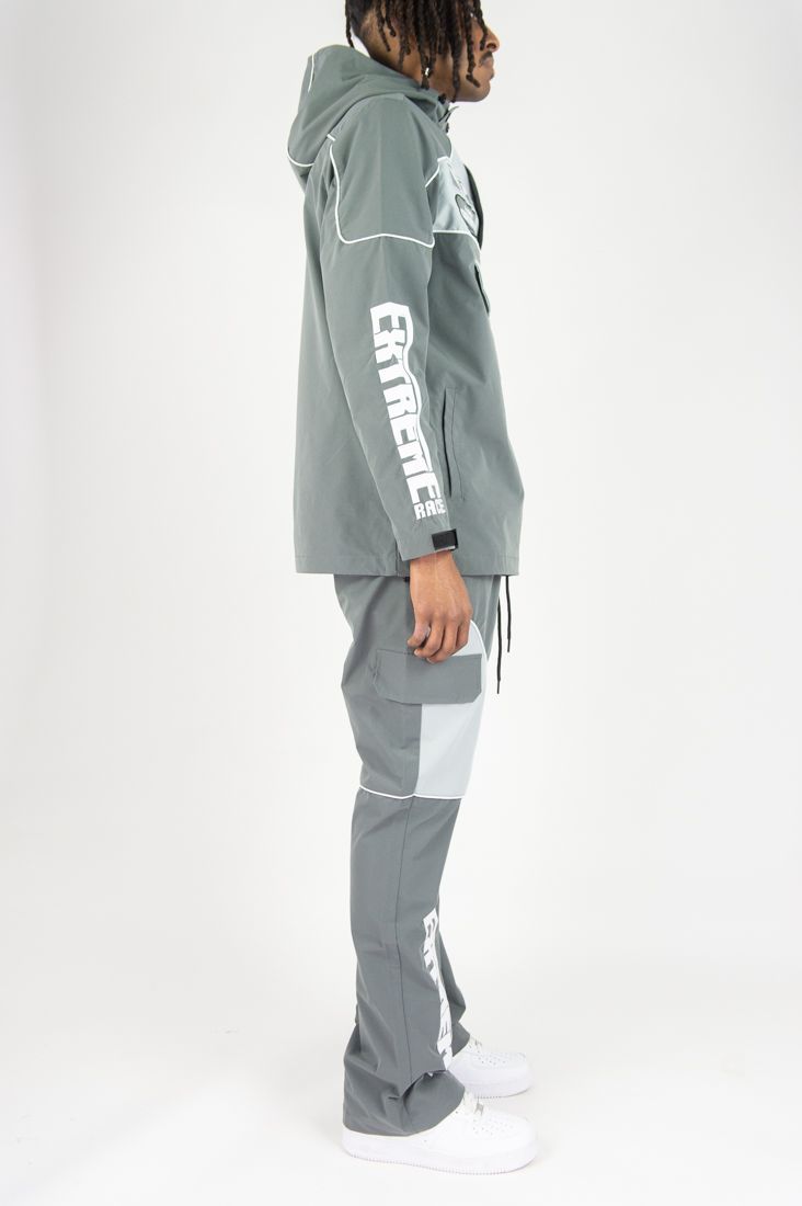 REBEL MINDS RACING ANORAK NYLON STACKED JOGGER MULTI COLORS