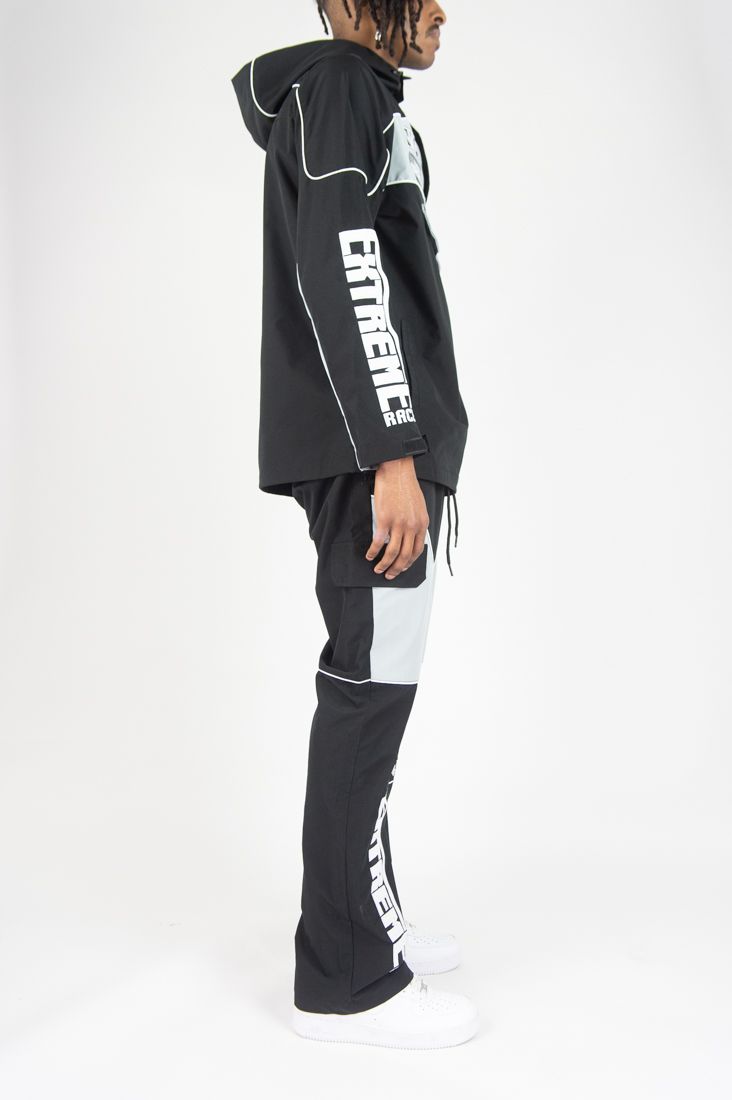 REBEL MINDS RACING ANORAK NYLON STACKED JOGGER MULTI COLORS