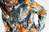 REBEL MINDS CAMO WINDBREAKER NYLON JACKET FOREST