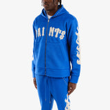 COPPER RIVET MOHAIR SAINTS EMBROIDERY FULL ZIP HOODIE MULTI COLORS