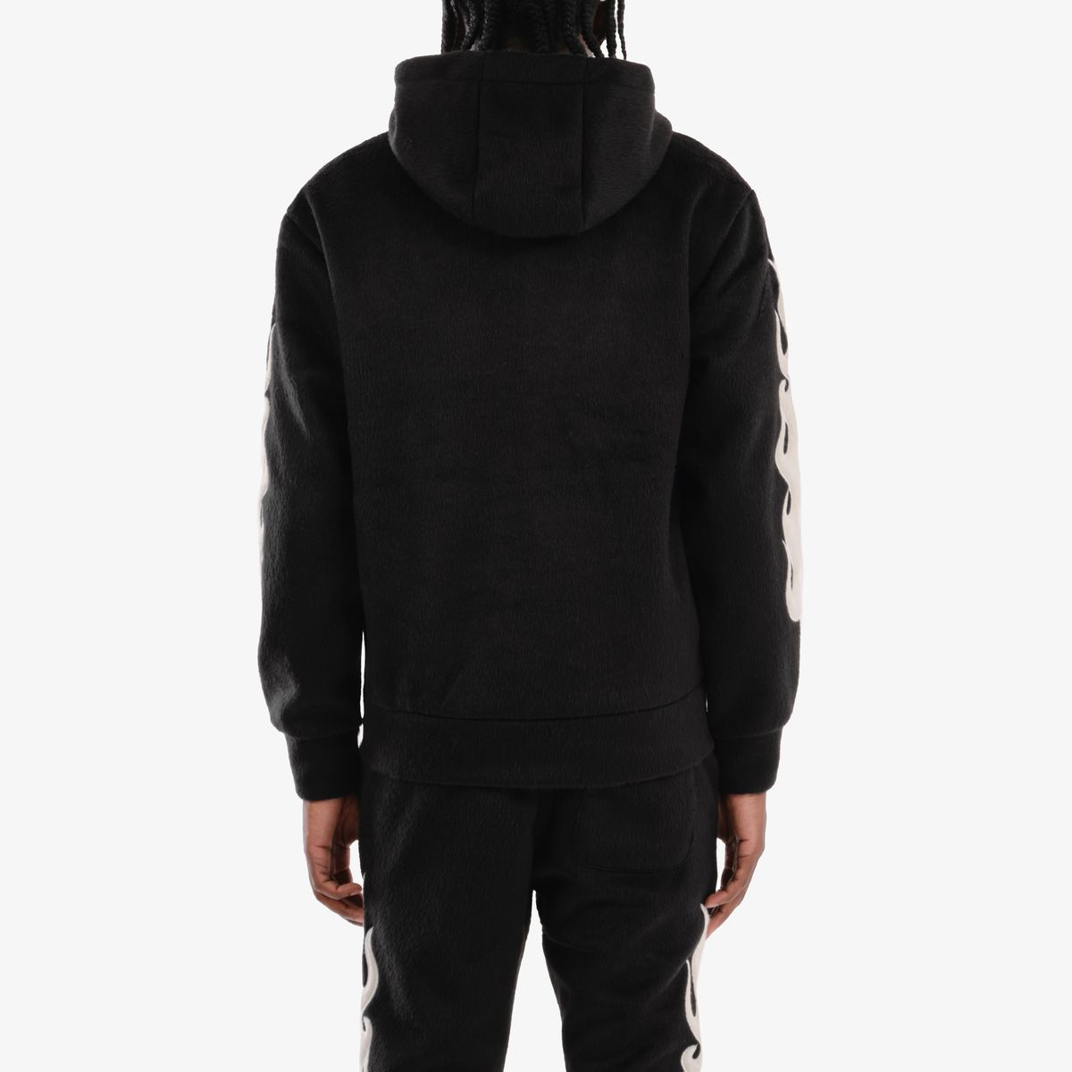 COPPER RIVET MOHAIR SAINTS EMBROIDERY FULL ZIP HOODIE MULTI COLORS