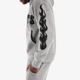 COPPER RIVET MOHAIR SAINTS EMBROIDERY FULL ZIP HOODIE MULTI COLORS