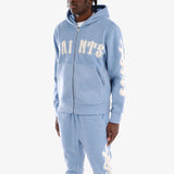 COPPER RIVET MOHAIR SAINTS EMBROIDERY FULL ZIP HOODIE MULTI COLORS
