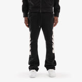 COPPER RIVET MOHAIR EMBROIDERY STACKED SWEATPANTS MULTI COLORS