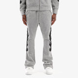 COPPER RIVET MOHAIR EMBROIDERY STACKED SWEATPANTS MULTI COLORS