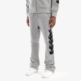 COPPER RIVET MOHAIR EMBROIDERY STACKED SWEATPANTS MULTI COLORS