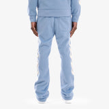 COPPER RIVET MOHAIR EMBROIDERY STACKED SWEATPANTS MULTI COLORS
