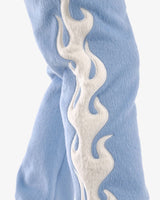 COPPER RIVET MOHAIR EMBROIDERY STACKED SWEATPANTS MULTI COLORS