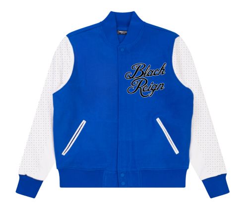 Roku Studio Reign Rhinestone Varsity Jacket Multi Colors