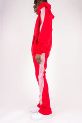 Rebel Minds Fleece Five Bent Stripes Jogger Set