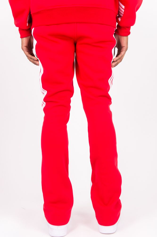 Rebel Minds Fleece Five Bent Stripes Jogger Set