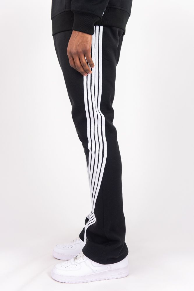 Rebel Minds Fleece Five Bent Stripes Jogger Set